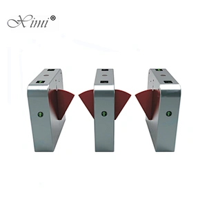 TCP/IP Biometric Face Fingerprint Out Door Flap Gate Barrier SUS304 Flap Gate Controller Flap-Door Gate