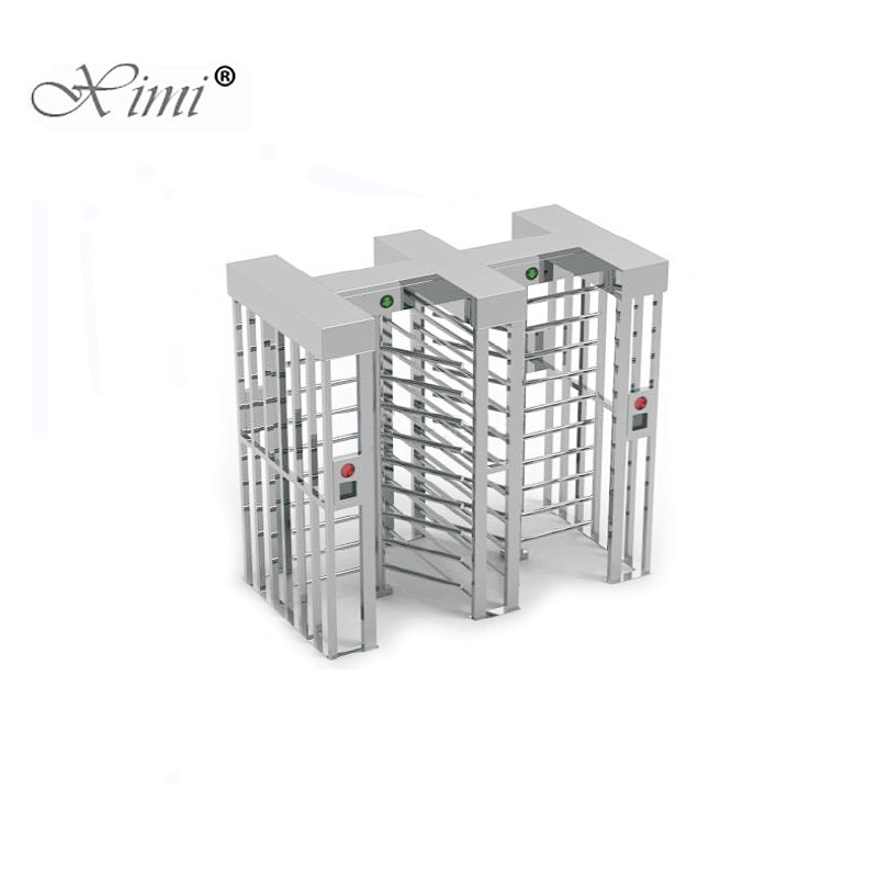 China Factory Full Height Turnstile Gate SUS304 Tripod Turnstile Series Double Channel Full Height Sliding Turnstile