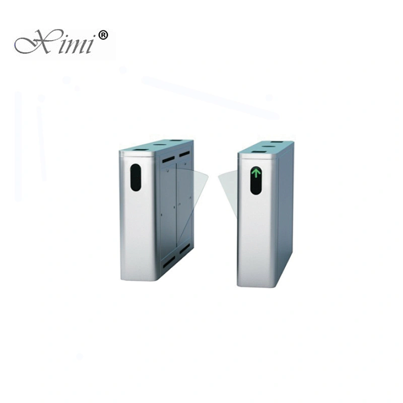 TCP/IP Biometric Face Fingerprint Out Door Flap Gate Barrier SUS304 Flap Gate Controller Flap-Door Gate