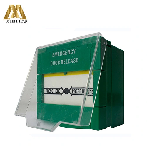 Good Quality Resettable Emergency Exit Button E20A-2 Fire Emergency Break Button Green Color With Cover