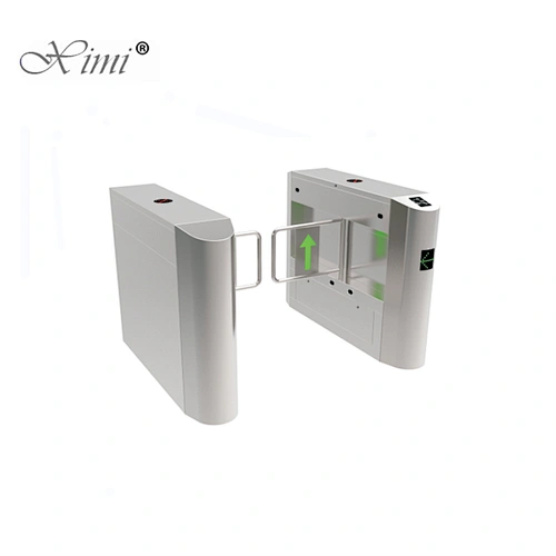 Automatic Pedestrian Access Control System High 304 Stainless Steel Flap Barrier Parking System Swing Turnstile