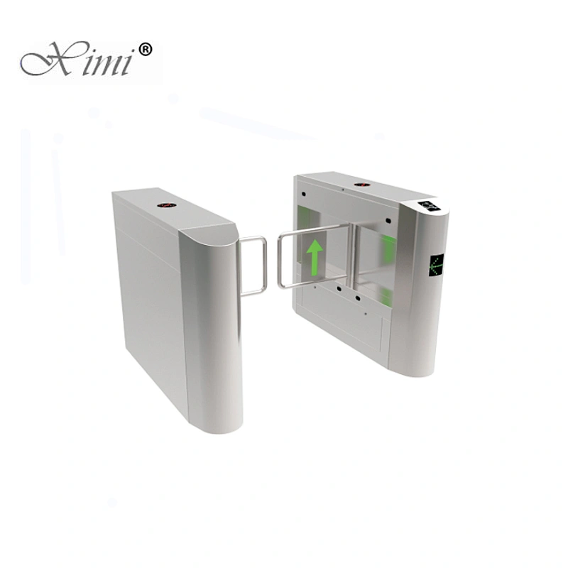 Automatic Pedestrian Access Control System High 304 Stainless Steel Flap Barrier Parking System Swing Turnstile