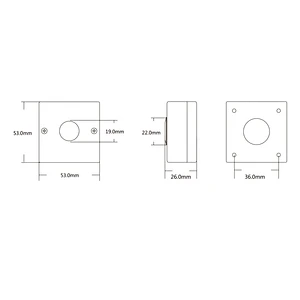 Stainless Steel Door Switch Metal Switch Access Control Door Exit Button With Light XM-E02-WK
