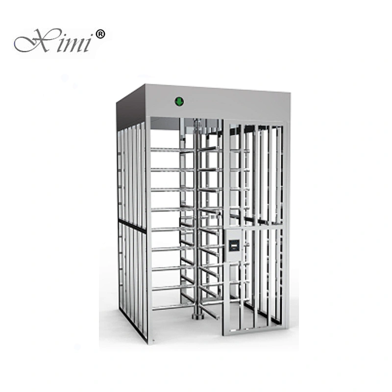 China Factory Full Height Turnstile Gate SUS304 Tripod Turnstile Series Double Channel Full Height Sliding Turnstile