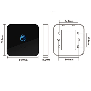 12V 24V Touchless Sensor Exit Button Door Release Switch IR Contactless Infrared No Touch Exit Button 3-15cm Distance Adjustable