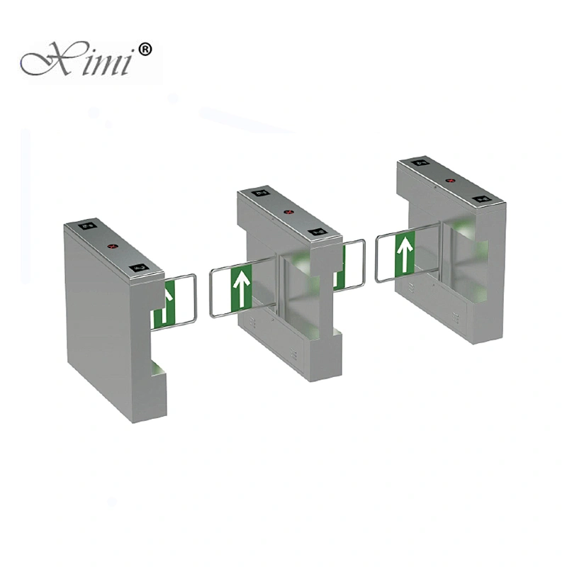 SUS304 Waterproof High Speed Swing Barrier Optional Access Control Turnstile Swing Barrier Gate Single Pole Swing Barrier Gate
