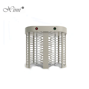 China Factory Full Height Turnstile Gate SUS304 Tripod Turnstile Series Double Channel Full Height Sliding Turnstile
