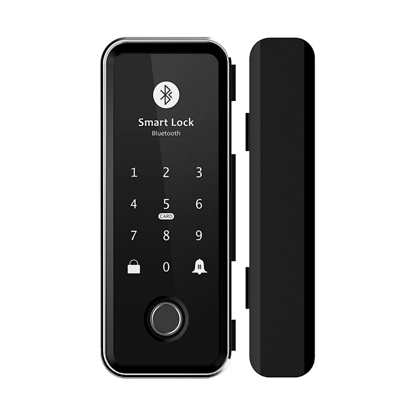 High Security Remote Control TTLock APP WIFI Bluetooth Code Password Card Fingerprint Smart Lock System Glass Sliding Door Lock