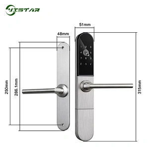 Electronic Smart Card Door Lock Digital Aluminum Door Lock For Hotel/ Apartments Sliding Door YS-C878