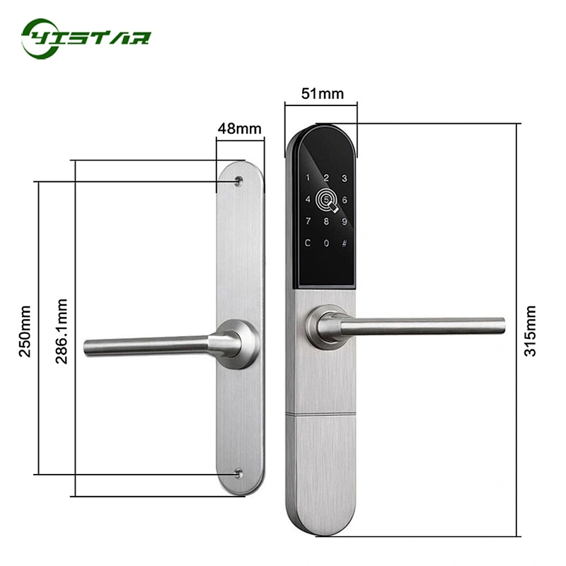 Electronic Smart Card Door Lock Digital Aluminum Door Lock For Hotel/ Apartments Sliding Door YS-C878