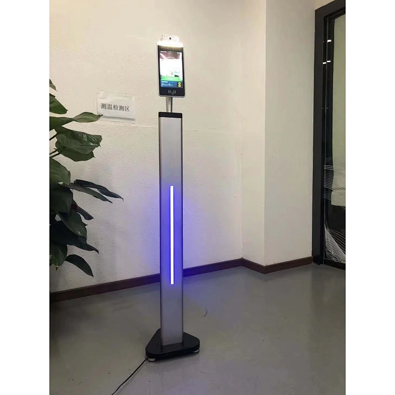 8 inch Screen Facial Recognition Time Attendance Temperature Management Touchless Temperature Access Control System