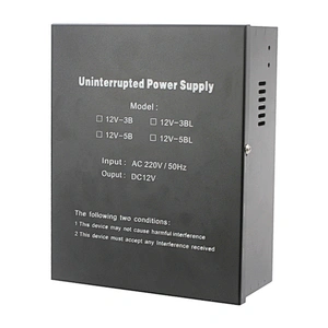 DC12V5A back up battery function Switch Power Supply AC110~220V Access Control Power Supply with metal box
