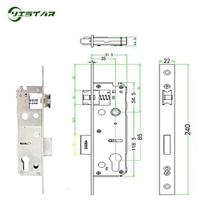 Electronic Smart Card Door Lock Digital Aluminum Door Lock For Hotel/ Apartments Sliding Door YS-C878
