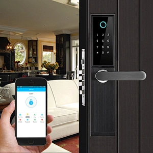 Bluetooth TTLock App Remote Control Biometric Fingerprint Lock Digital Password Electronic Smart Deadbolt Door Lock Hotel Lock
