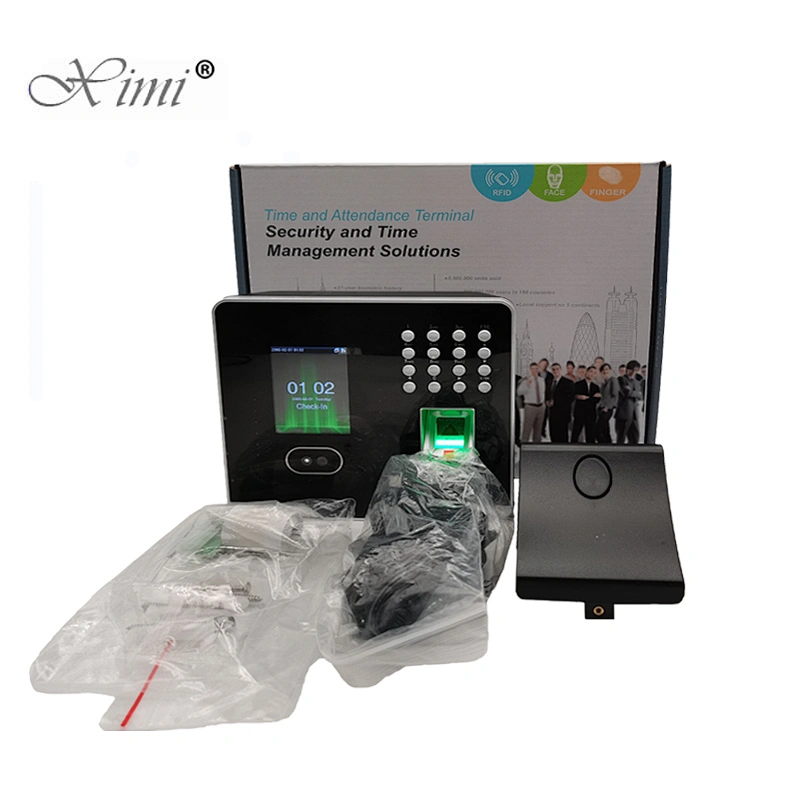 Face Recognition Biometric Fingerprint Access Control System Time Attendance with Temperature Detection Module TDM95E