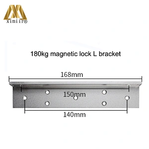 For 180KG Magnetic Lock Access Control System Install Door Access Control High Strength Aluminum ZLB180kg ZL Bracket