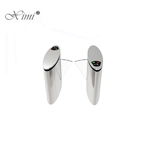 Good quality Door Access Control Turnstile Flap Biometric Smart RFID Card Flap Turnstile SUS 304 Stainless Steel ZK Turnstile