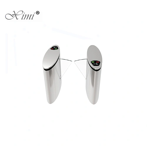 Good quality Door Access Control Turnstile Flap Biometric Smart RFID Card Flap Turnstile SUS 304 Stainless Steel ZK Turnstile