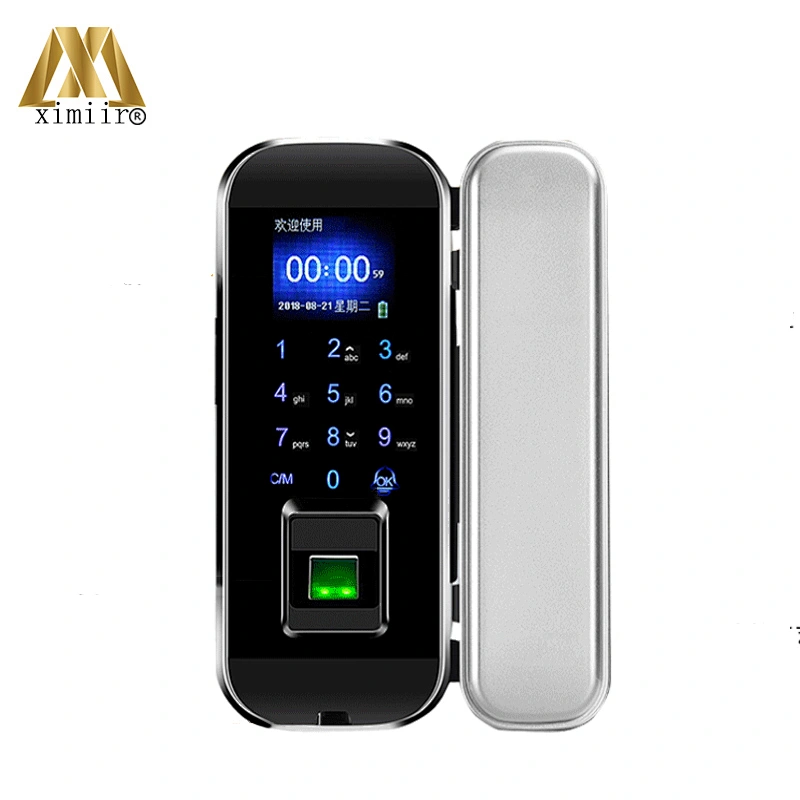 Sliding Door Fingerprint Lock Smart Door Lock XM-100S Touch Screen Doorbell Office Single Double Glass Door