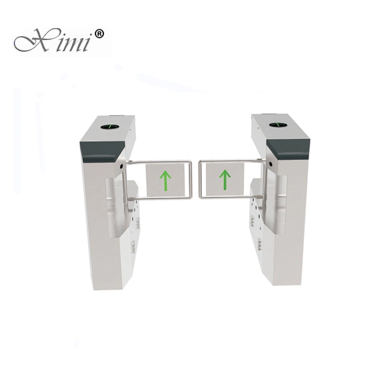 SUS304 Waterproof High Speed Swing Barrier Optional Access Control Turnstile Swing Barrier Gate Single Pole Swing Barrier Gate