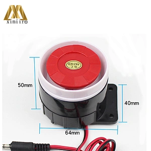DC 12V Wired Mini Horn Siren Home Security Sound Alarm System 120dB Anti-theft Speaker Buzzer