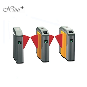 Shenzhen Factory China Flap Barrier Smart Automatic Face And Fingerprint Access Control Turnstile Drop Arm Turnstile