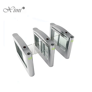 Different Type 304 Stainless Steel Automatic Smart Swing Barrier Gate For Biometric Access Control Fingerprint Swing Turnstile