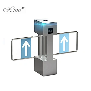 Shen Factory Support OEM ODM Biometric Turnstile Door RFID Card Swing Turnstile Optional Face And Fingerprint Access Control