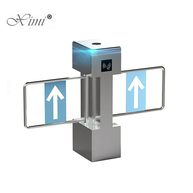 Shen Factory Support OEM ODM Biometric Turnstile Door RFID Card Swing Turnstile Optional Face And Fingerprint Access Control