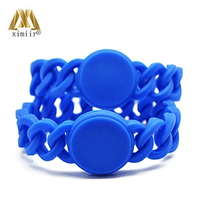 10pcs/lot Silicone Rubber Wristband Flexible Wrist Band Bracelet Sports Casual