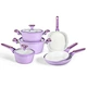 ceramic coating casserole cookware set white ceramic coating cookware set