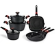 Silicone lid forged casserole