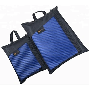 Super cheap gym towels absorbent blue microfibre sport towels with free samples