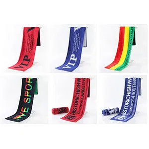 High quality cheap personalized jacquard sport cotton towel