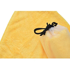 AZO FREE&eco-friendly yellow microfiber hair salon towel with factory price