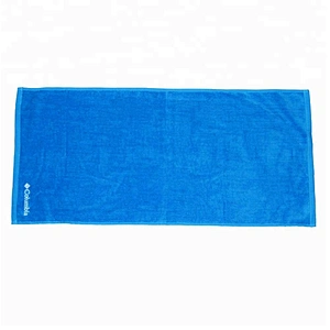 Plain Solid color logo embroidery custom microfiber towel sport gym with logo