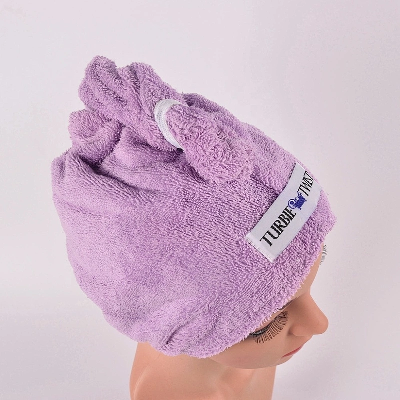 2020 High quality wrap around Cotton Hair drying cap super absorbent towel  for women