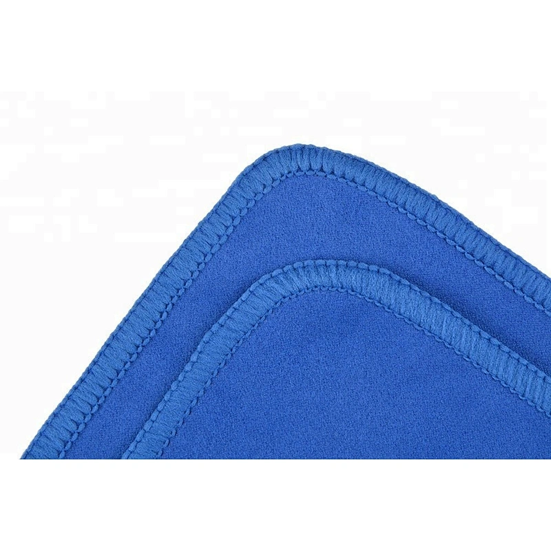 Super cheap gym towels absorbent blue microfibre sport towels with free samples