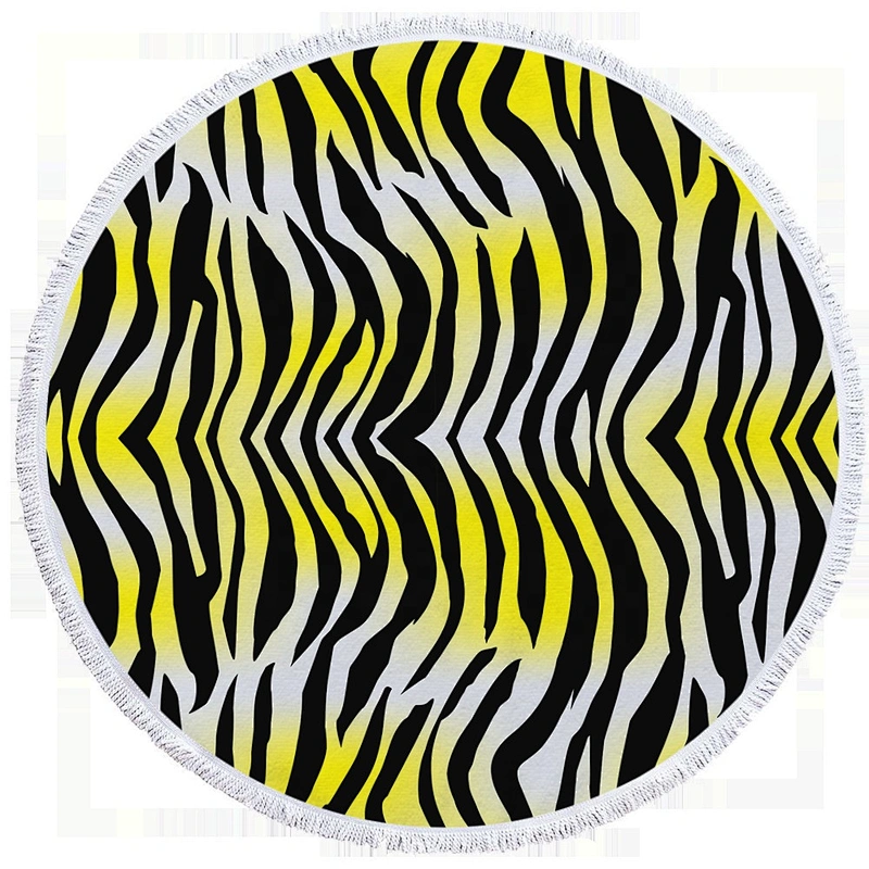 Personalized  large custom print roundish beach towel