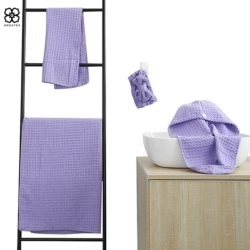 Personalized custom logo towel set used for bathroom
