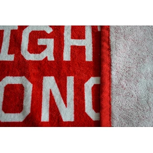 Cotton Promotional Red Custom printed sport towel