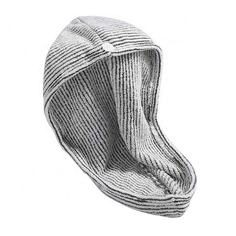 Soft and quick-drying strip hair towel with factory price and custom designns