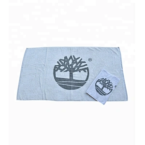 Promotional High end brand Jacquard Bath towel logo