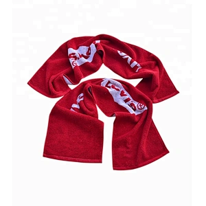 Running towel Jacquard Terry Cotton sport gym towel with best price