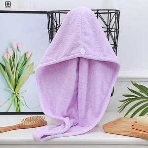 Newest inexpensive novelty super soft quick dry ponyail hair towel hair turban