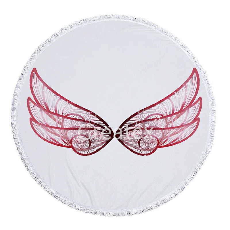 Hot sale premium  quick-dry microfiber printing round beach towels