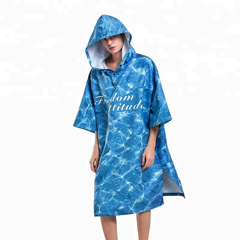 Digital print Swimming microfiber towel surf poncho