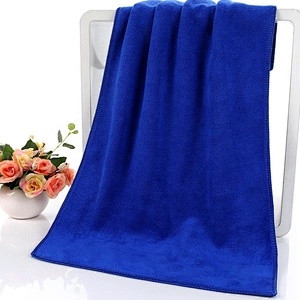 Super softness Solid color microfiber towel fabric with 420gsm for car wash
