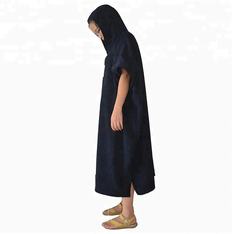 Plain dyed Hooded Towelling Spa Changing Robe
