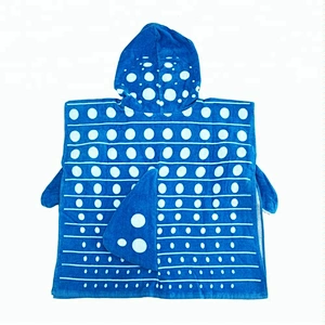 Adorable Animal Design Ocean Blue 100% Cotton Baby cape
